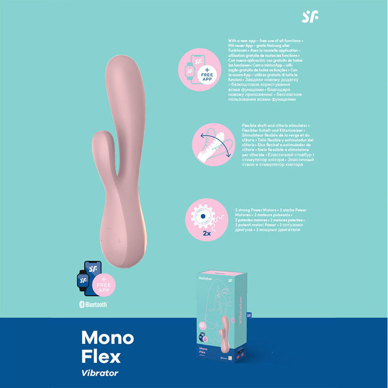 Satisfyer Mono Flex App Controlled USB Rechargeable Rabbit Vibrator