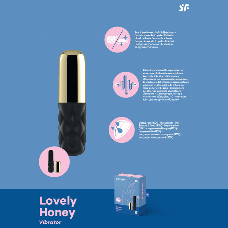 Satisfyer Mini Sparking Darling USB Rechargeable Mini Vibrator Gold / Black Satisfyer Main image