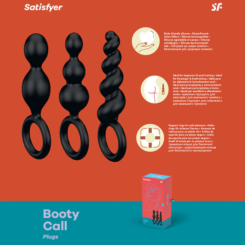 Satisfyer Booty Call Butt Plugs Set Of 3 Satisfyer