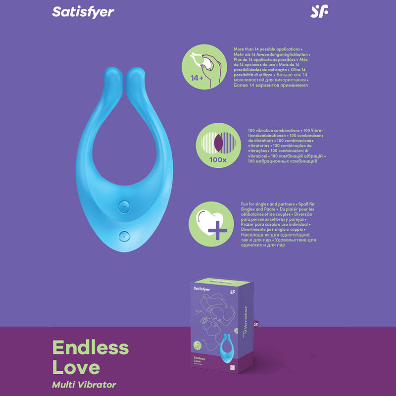 Satisfyer Endless Love USB Rechargeable Couples Stimulator 13cm Satisfyer