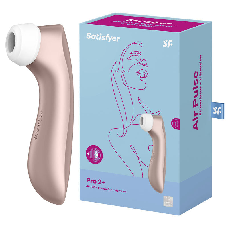 Satisfyer Pro 2+ Touch Free USB Rechargeable Clitoral Stimulator With Vibration Secondary image