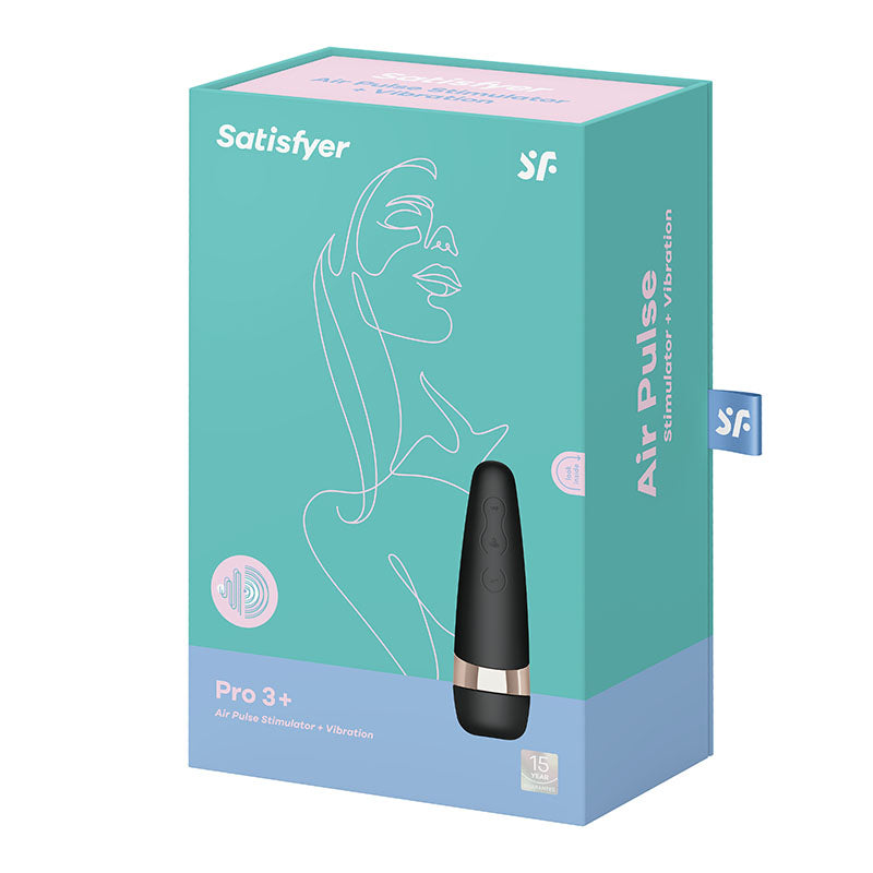 Satisfyer Pro 3+ USB Rechargeable Clitoral Stimulator With Vibration Satisfyer