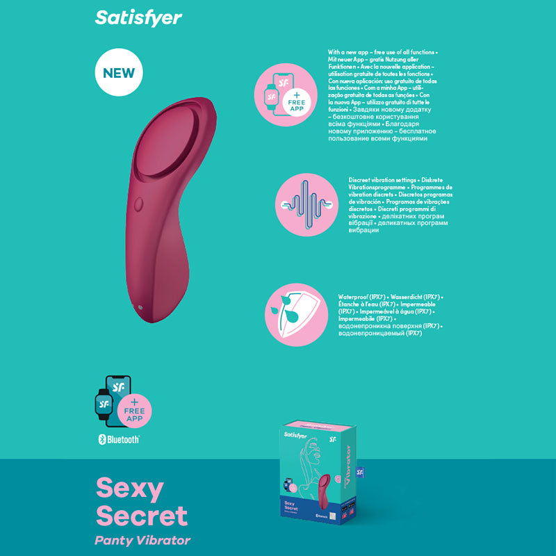 Satisfyer Sexy Secret  App Contolled USB Rechargeable Panty Vibrator Satisfyer