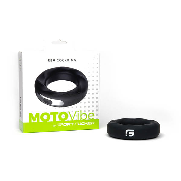 Sport Fucker MOTOVibe Rev Cockring USB Rechargeable Vibrating Cock Ring Black