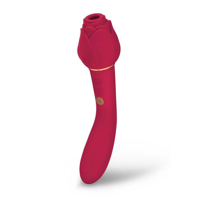 Secret Kisses ROSEGASM TWOSOME Air Pulsation Stimulator & Vibrator Secondary image
