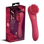 Xgen Products Secret Kisses ROSEGASM ROSE QUAKE USB Rechargeable Dual Ended Tapping Vibrator Red Xgen Products