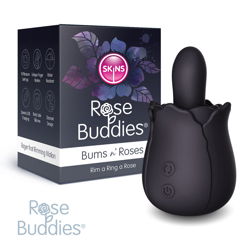 Creative Conceptions Skins Rose Buddies The Bums N Roses USB Rechargeable Anal Rimming Stimulator