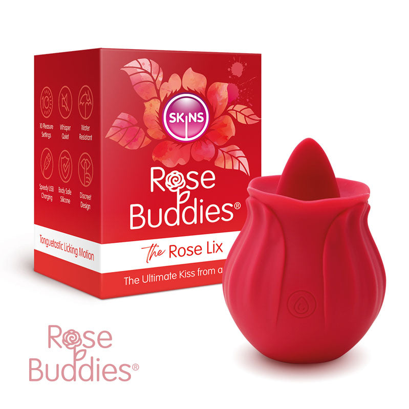 Creative Conceptions Skins Rose Buddies The Rose Lix USB Rechargeable Flicking Rose Stimulator Creative Conceptions