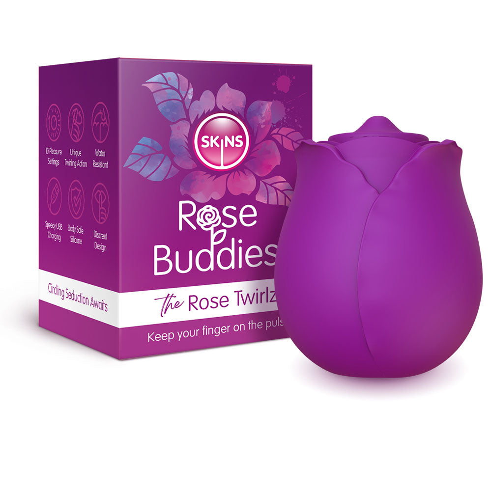 Creative Conceptions Skins Rose Buddies The Rose Twirlz USB Rechargeable Twirling Rose Stimulator Creative Conceptions