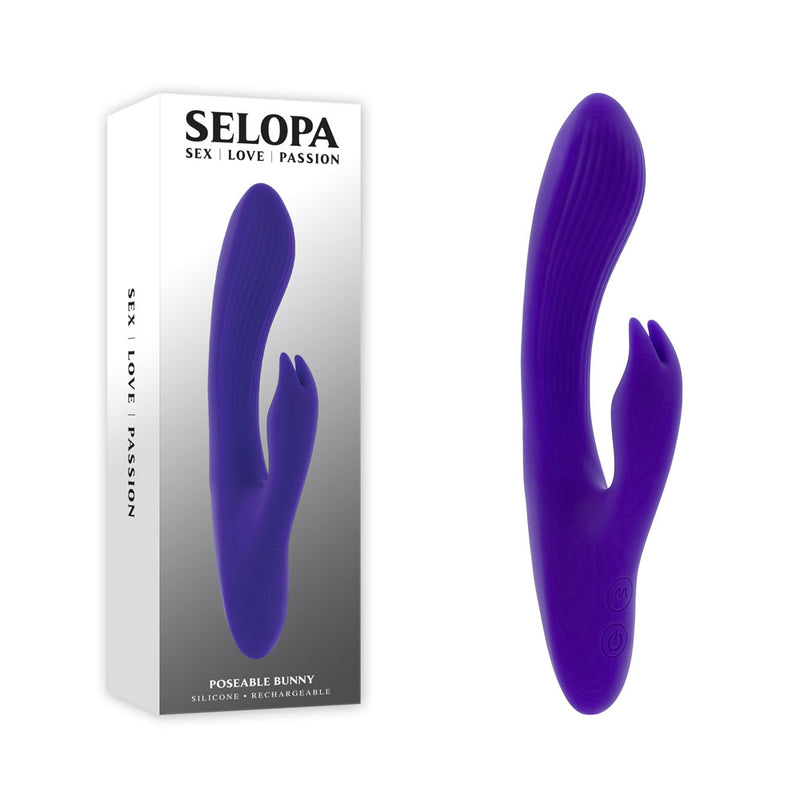 Selopa POSEABLE BUNNY USB Rechargeable Poseable Rabbit Vibrator