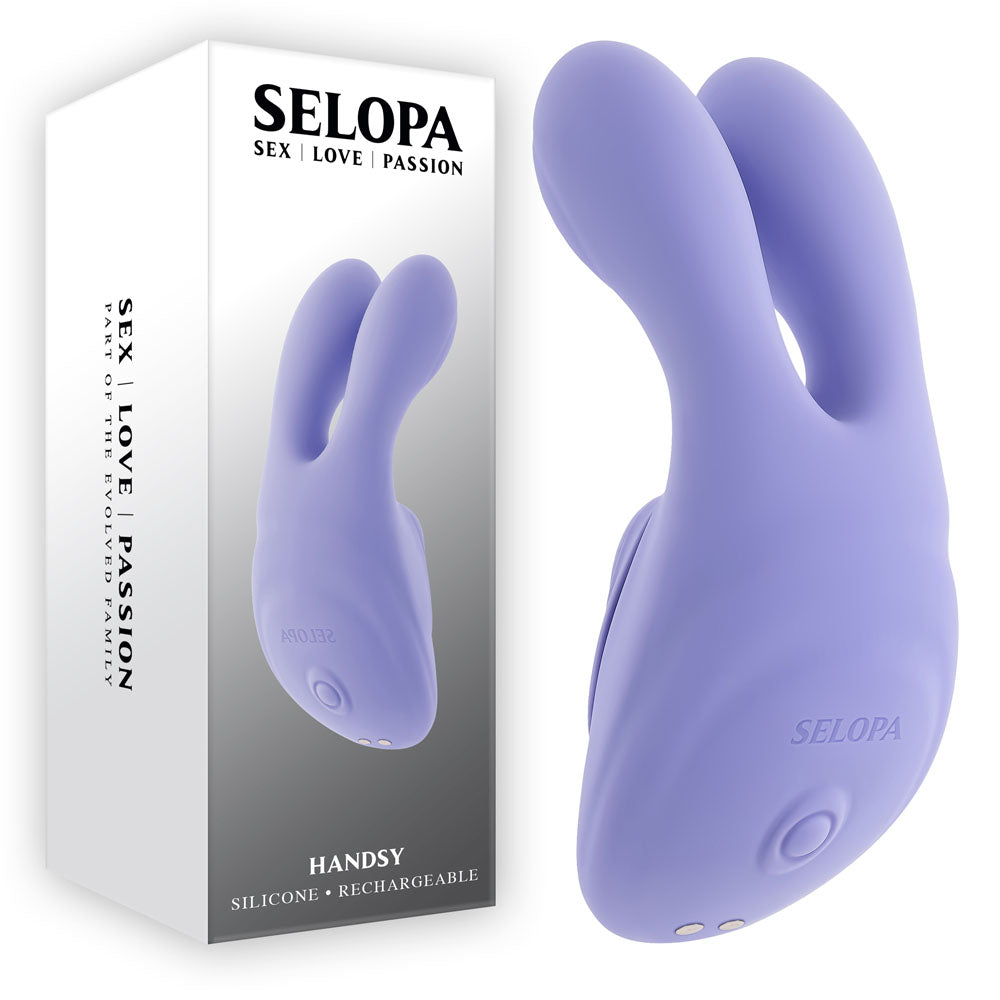 Selopa HANDSY USB Rechargeable Layon Stimulator Purple