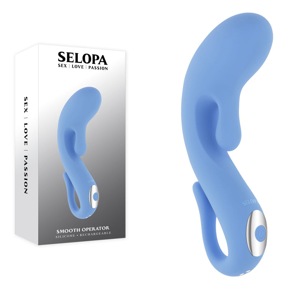 Selopa Smooth Operator USB Rechargeable Vibrator Blue