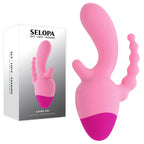 Selopa GAME ON USB Rechargeable Mini Triple Stimulator Pink