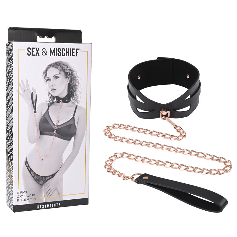 Sportsheets Sex & Mischief Brat Collar & Leash Restraint Sportsheets