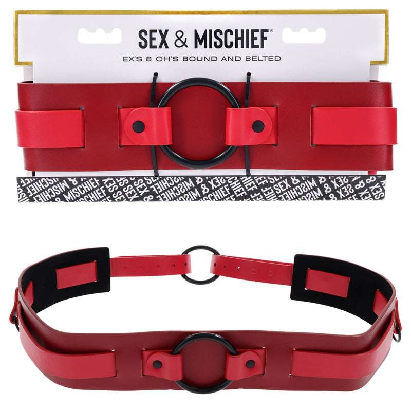 S&M Exs & Ohs Bound and Belted Bondage Collar