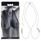 Sportsheets S&M Exs & Ohs Body Jewelry With Nipple Ties Sportsheets