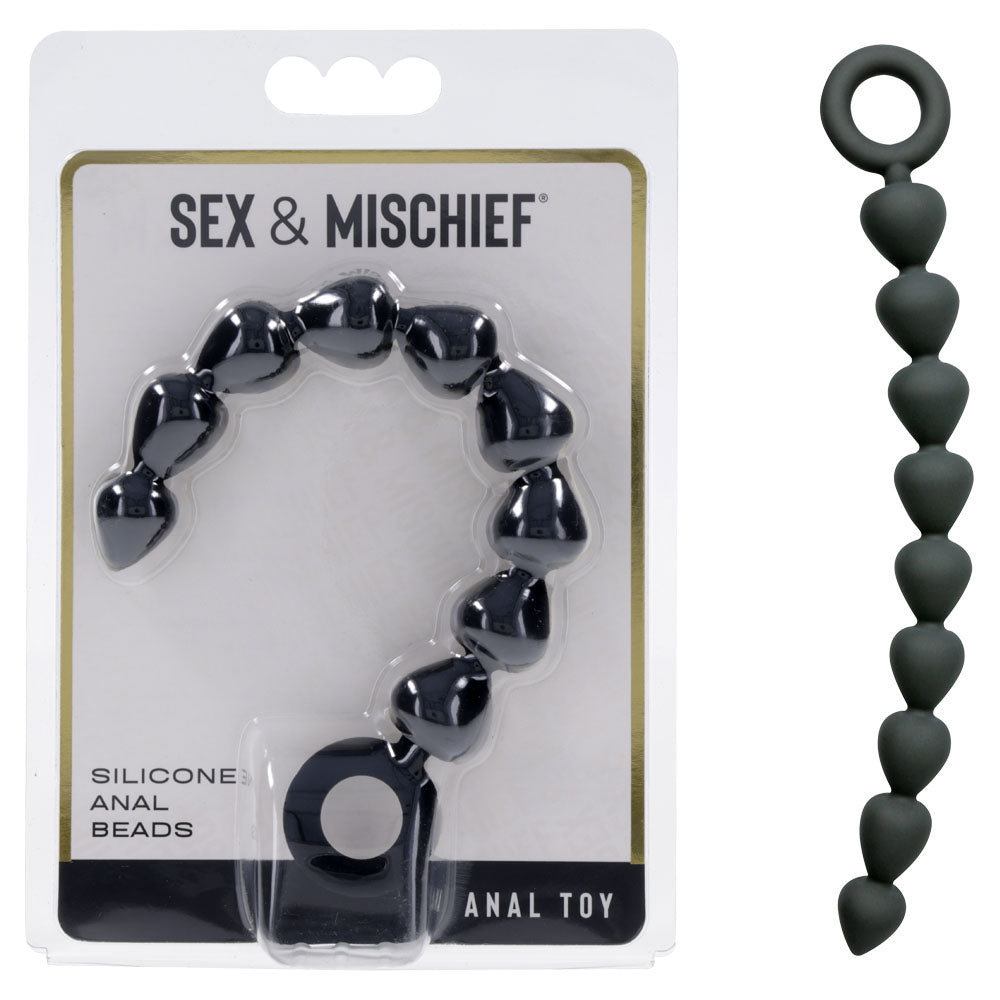 Sportsheets Sex & Mischief Silicone Anal Beads 22.9cm Sportsheets