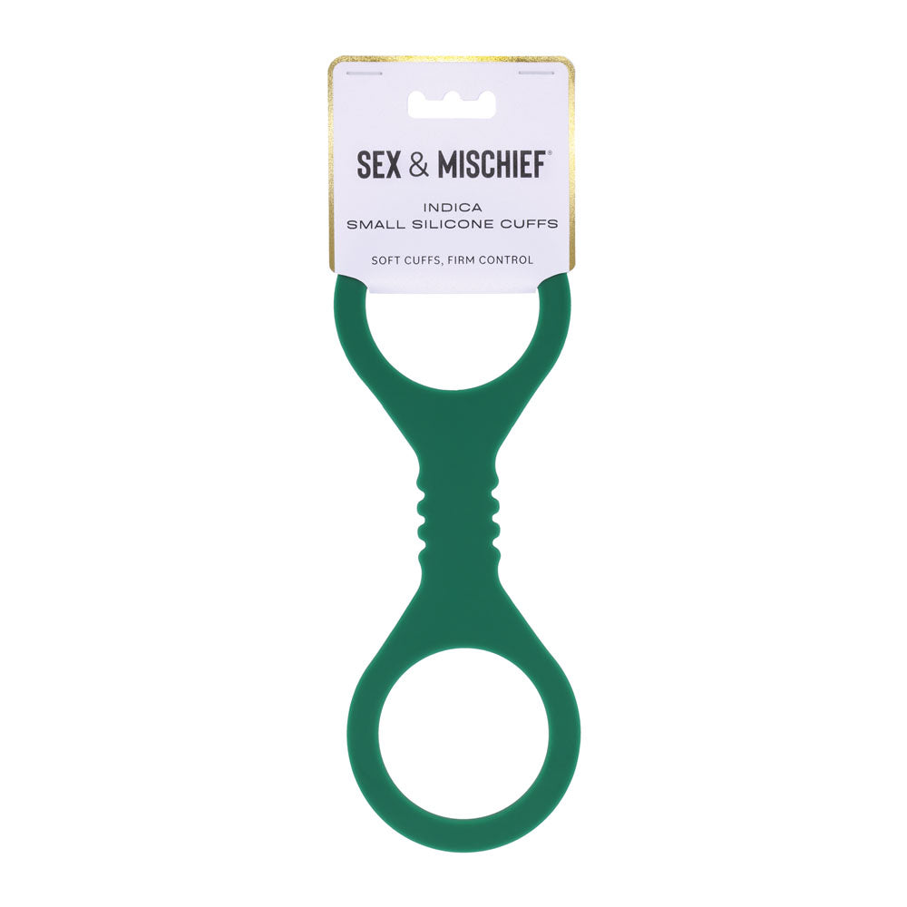 Sportsheets Sex & Mischief Indica Silicone Cuffs Restraints Green Sportsheets Main image