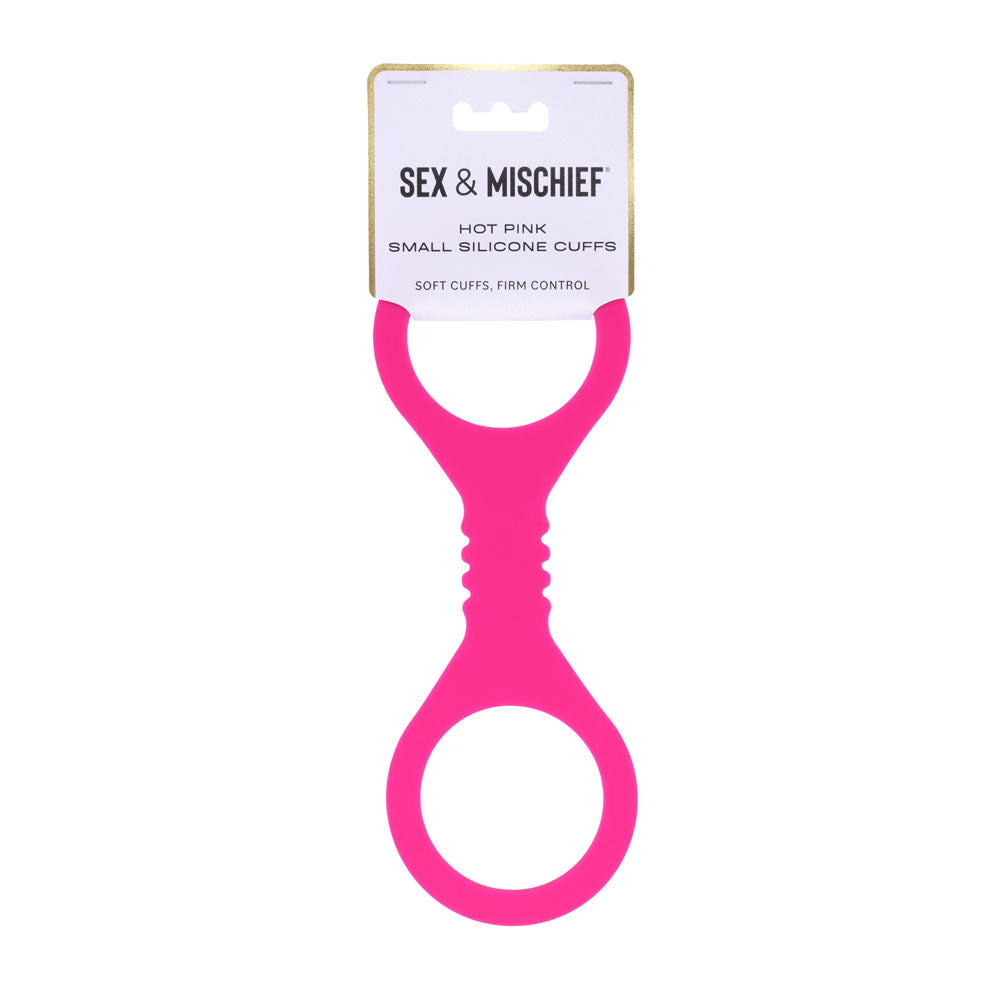 Sportsheets Sex & Mischief Silicone Cuffs Restraints Hot Pink Sportsheets Main image