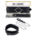 Sportsheets S&M Shadow Collar & Leash Black Sportsheets