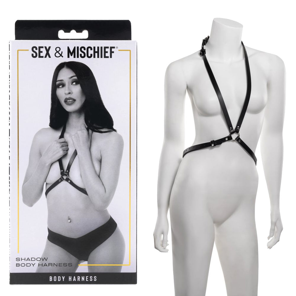 Sportsheets S&M Shadow Body Harness Black Sportsheets Main image