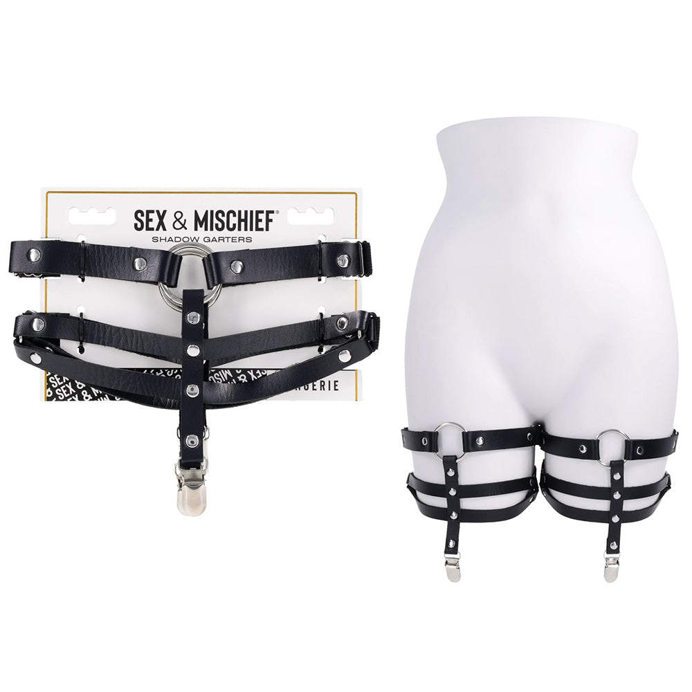 Sportsheets S&M Shadow Garters Black Sportsheets