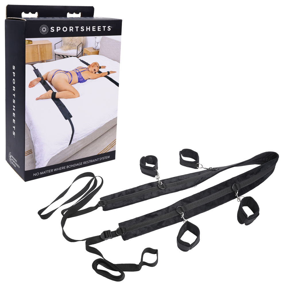 SPORTSHEETS No Matter Where Bondage Restraint System Sportsheets