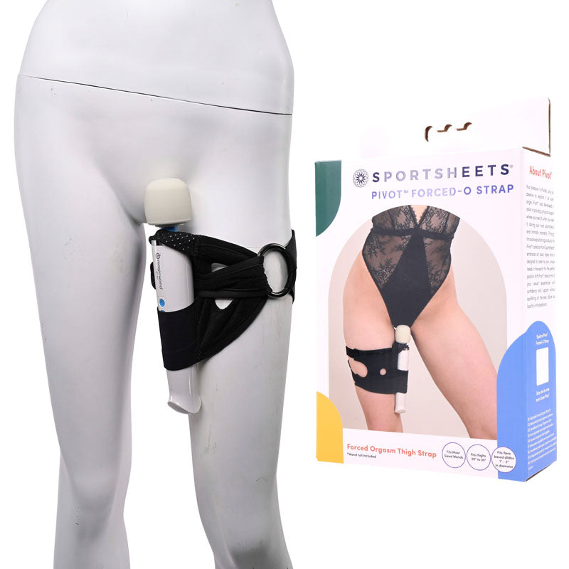 Pivot 2 in 1 Forced O Strap Thigh Harness For Massagers Sportsheets Main image