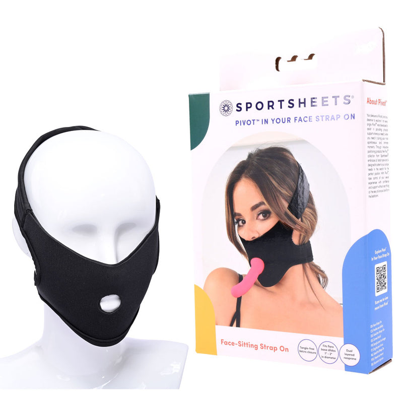 Pivot In Your Face Strap On Face Sitter Strap On Harness (No Probe Included) Black