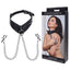 SPORTSHEETS Velvet Noir Collar & Removable Clamps Neck & Nipple Restraints Black Sportsheets