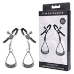 SPORTSHEETS Velvet Noir Tuggable Nipple Clamps Adjustable Nipple Restraints Sportsheets