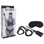 Sex & Mischief Knotty Brat Kit Bondage Kit 3 Piece Set Black Sportsheets