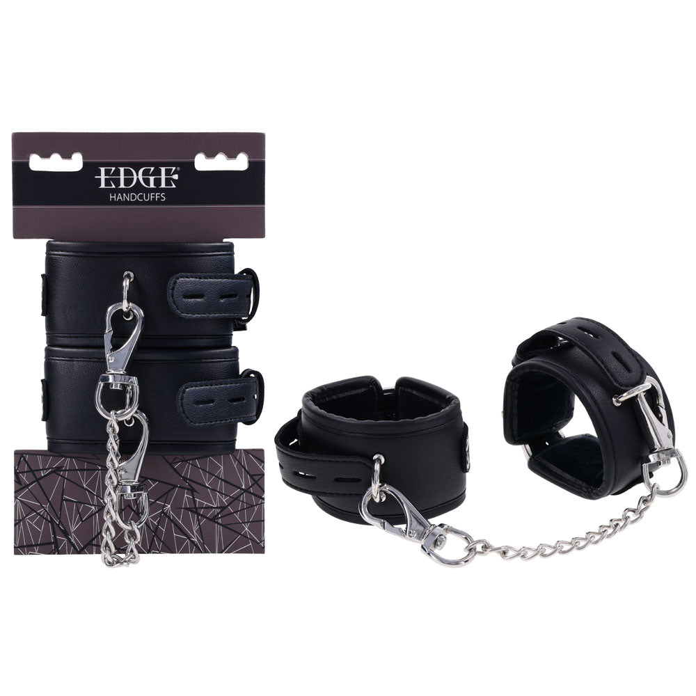 EDGE Handcuffs Restraints Black Sportsheets
