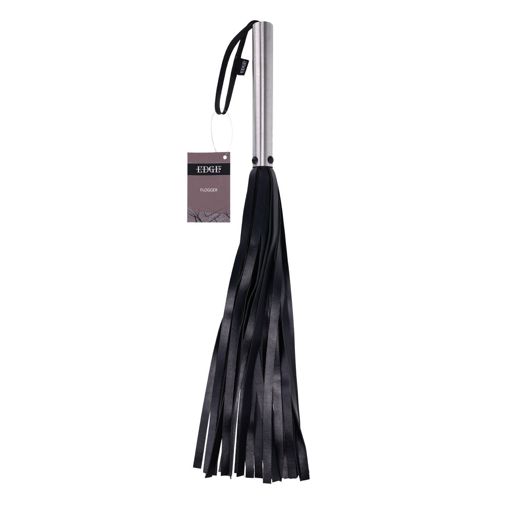 EDGE Flogger Flogger Whip With Metal Handle Black Sportsheets Main image