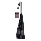 EDGE Flogger Flogger Whip With Metal Handle Black Sportsheets