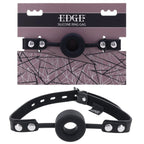 Sportsheets EDGE Silicone Ring Gag Mouth Restraint Black Sportsheets