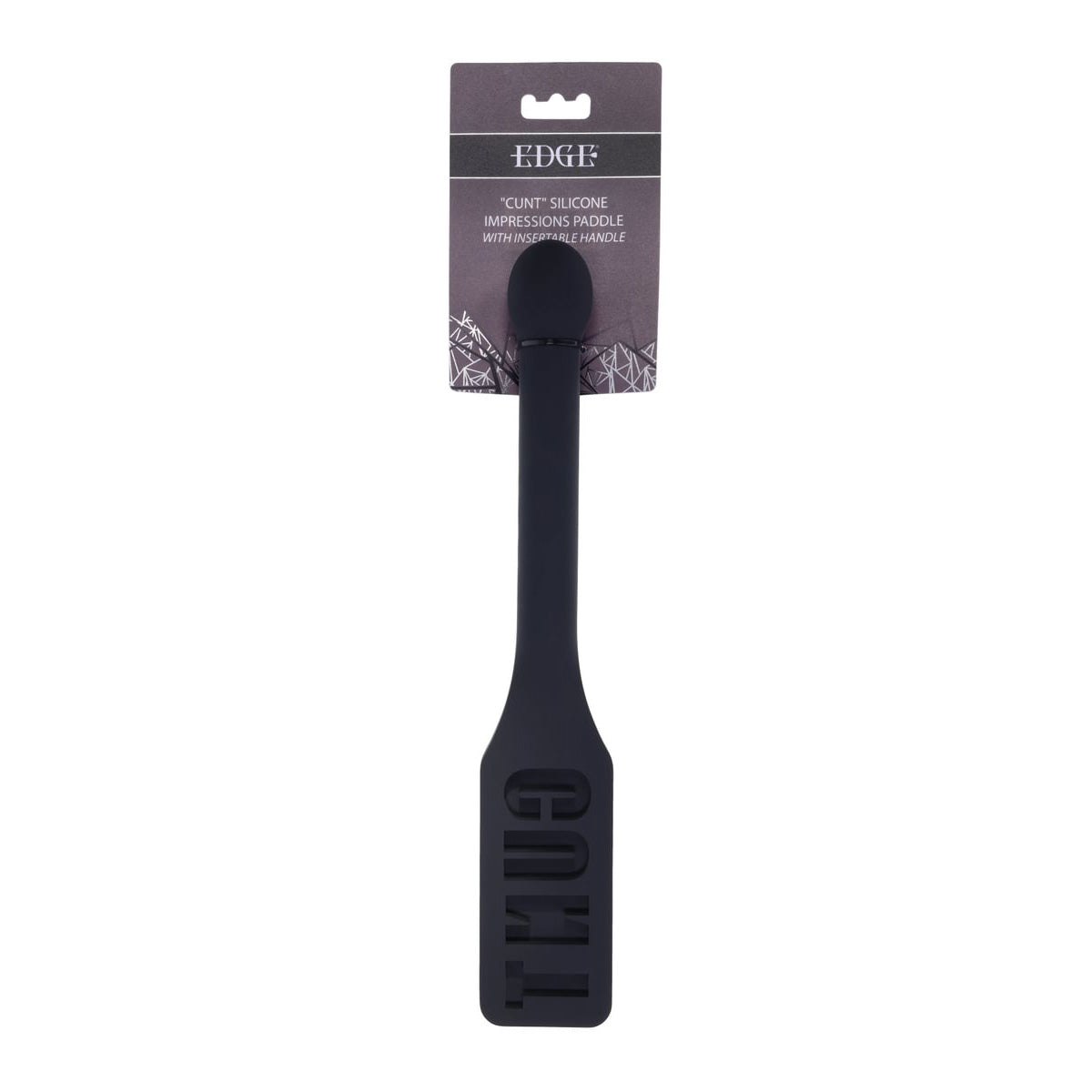 Sportsheets EDGE Silicone Paddle With Insertable Handle Black Sportsheets Main image