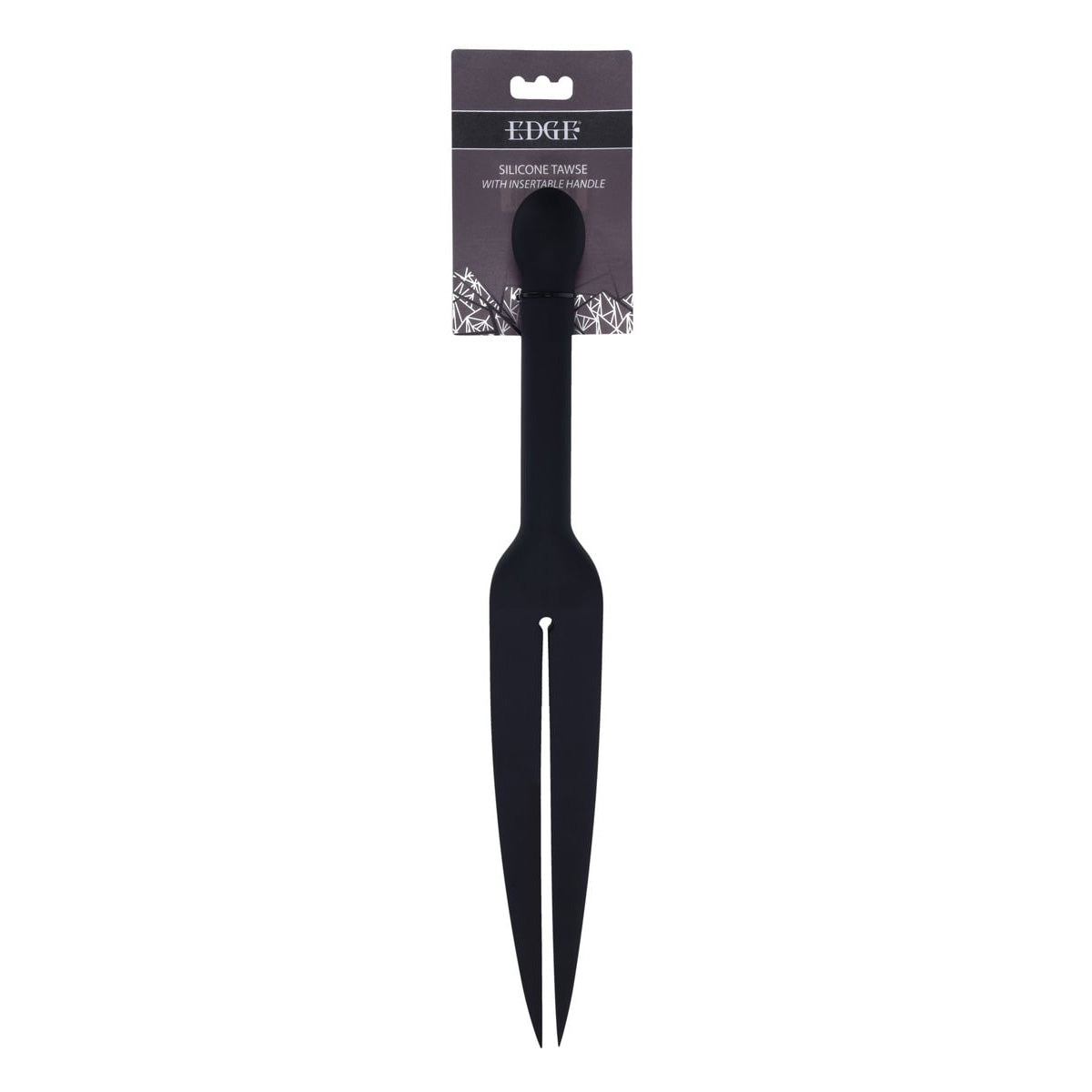 Sportsheets EDGE  Silicone Tawse Whip With Insertable Handle Black Sportsheets Main image