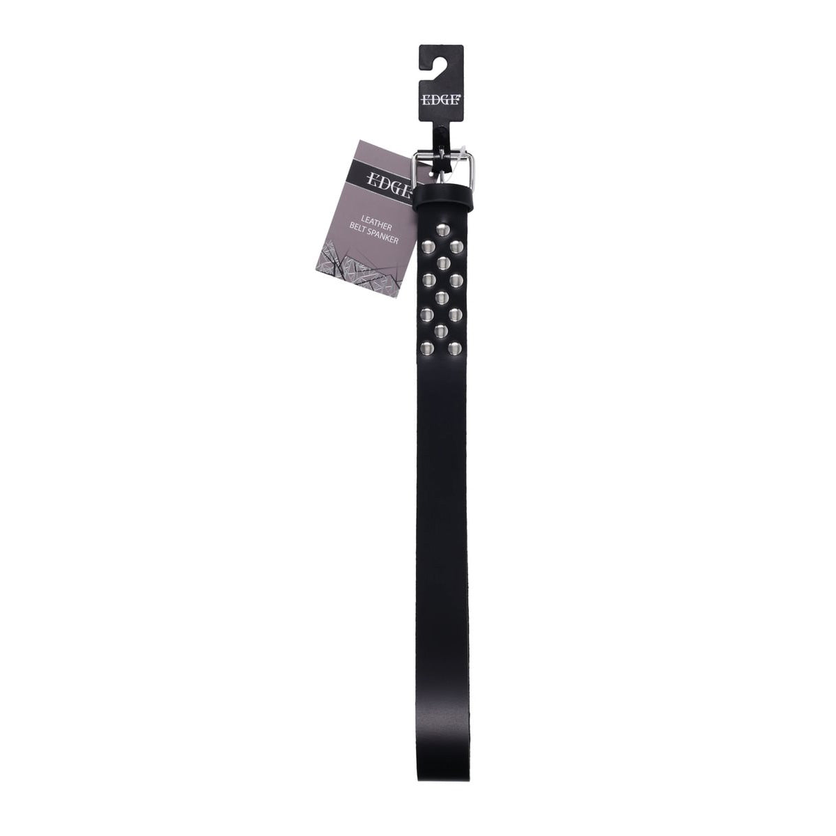 Sportsheets EDGE Black Leather Belt Spanker Whip For Impact Play