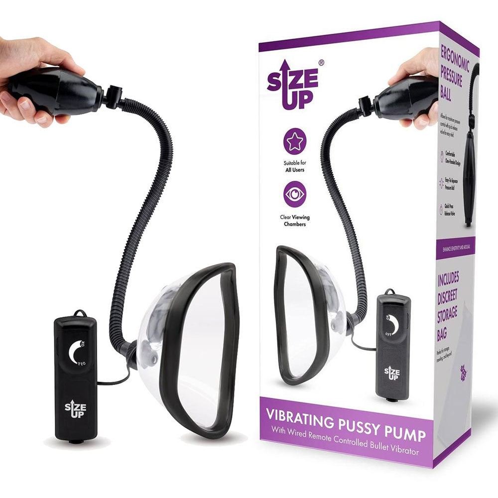 XGEN Products Size Up Vibrating Pussy Pump Clear XGEN Products