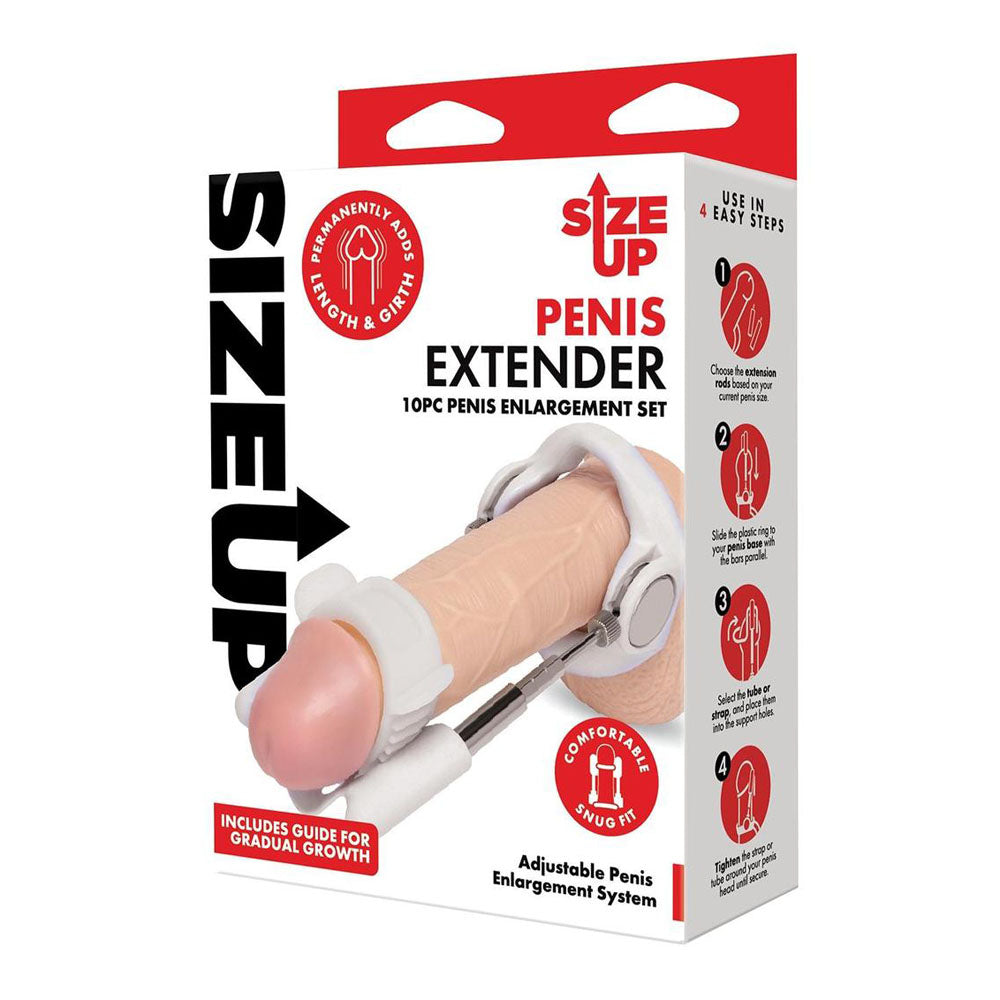 Xgen Products Size Up Penis Extender Kit 10 Piece Set White Xgen Products