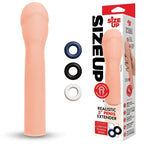 Xgen Products Size Up Realistic Penis Extension Sleeve 3 Inch Xgen Products