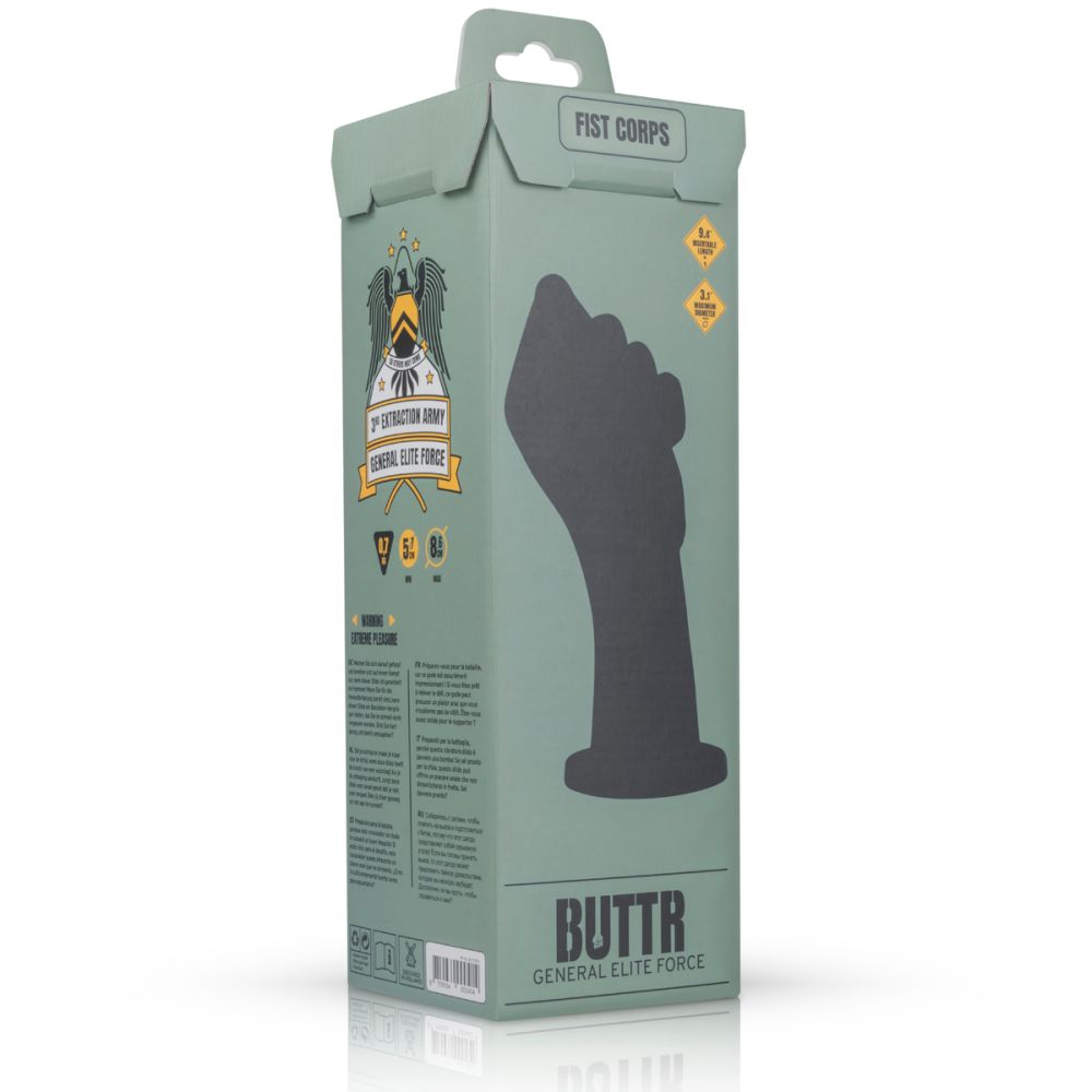 BUTTR FistCorps Huge XL Fisting Dildo Black BUTTR