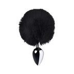 Lovetoy Silver Metal Anal Plug Small W Black Tail