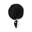 Lovetoy Silver Metal Anal Plug Small W Black Tail