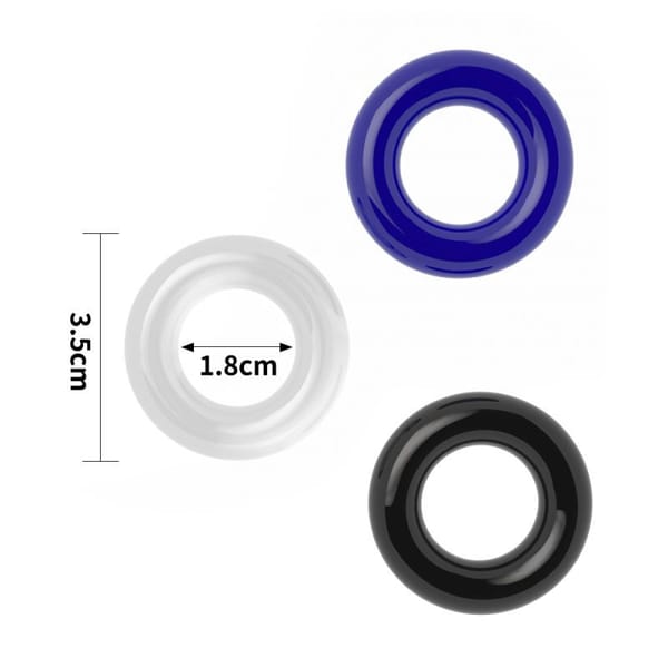Lovetoy Triple Donut Silicone Cock Ring Set Secondary image