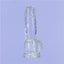 Addiction Crystal Dildo With Balls Clear 6 Inch Clear Addiction