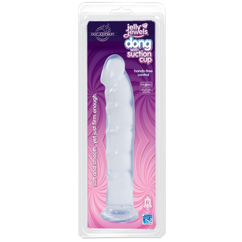 Jelly Jewels Diamond Suction Cup Dildo Clear Secondary image