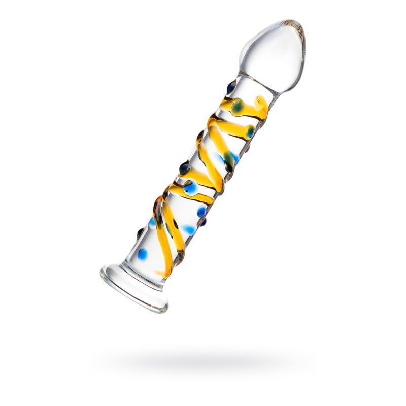 Sexus Glass Dildo Yellow 17.2Cm Main image