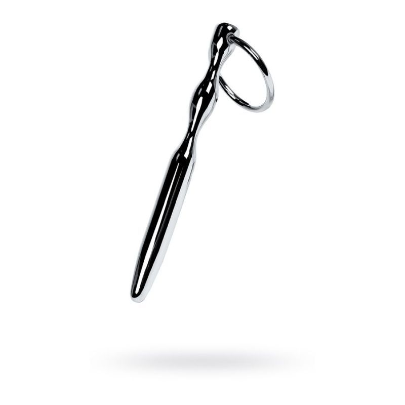 Metal Silver Bullet Shaped Urethral Plug W Ring Main image